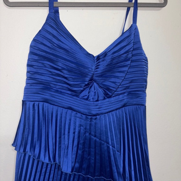 Abercrombie & Fitch Royal Blue Tiered Pleated Strap Dress - Picture 11 of 12
